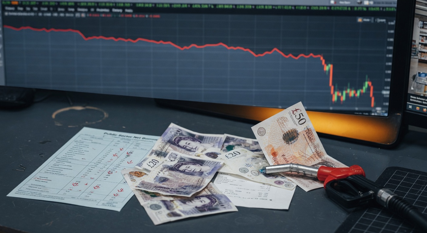 Pound Softens as UK Retail Sales Plunge and Public Finances Worsen