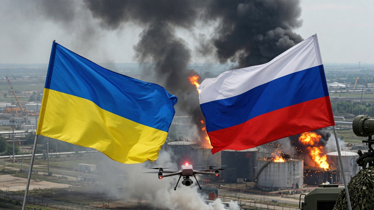 Ukraine drone strike hits deep Russian oil hub, killing 13