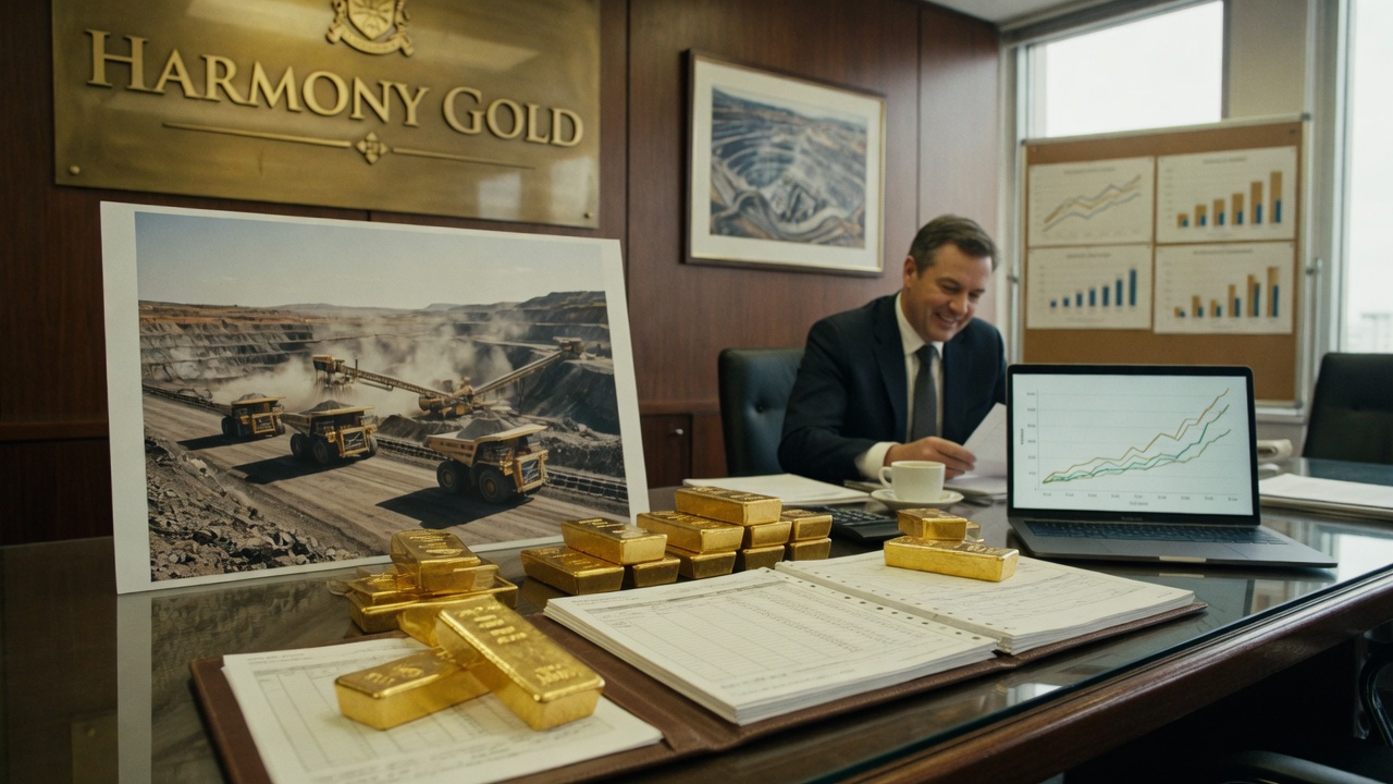 Harmony Gold Reports Record Profit Surge on High Gold Prices