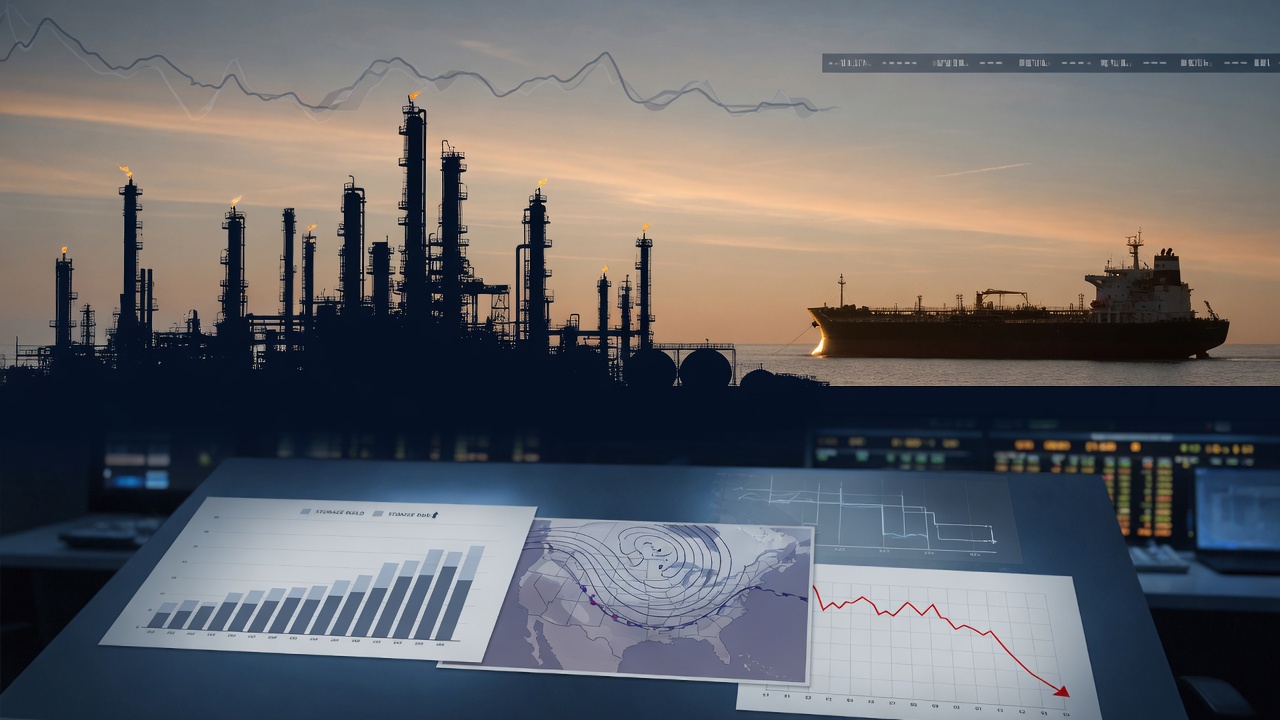 Natural Gas Futures Decline on Modest Storage Build and Cooler Outlook