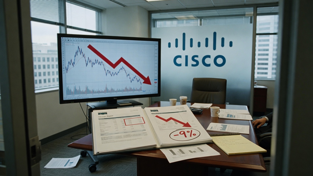 Cisco Shares Plunge Over 8% After Earnings Miss on Gross Margin Guidance