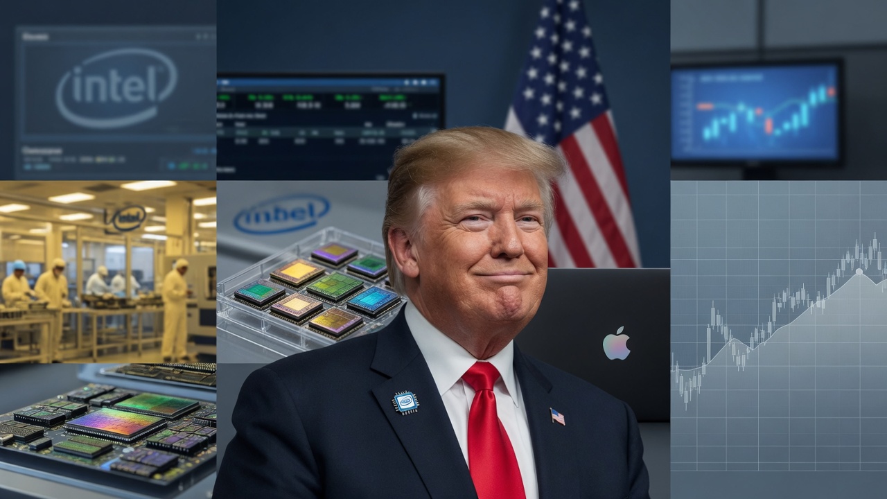 Intel Shares Climb on US Chip Manufacturing Deals