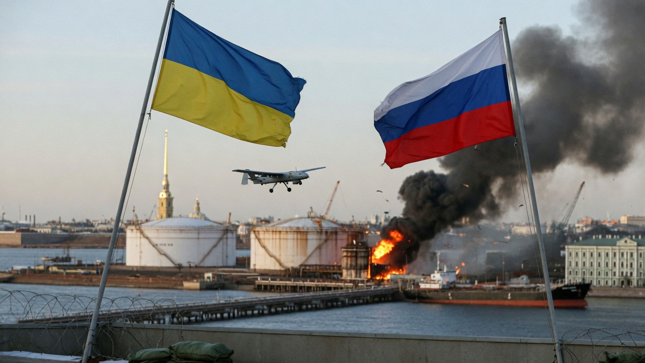 Ukraine drone strikes Russian oil terminal in St. Petersburg